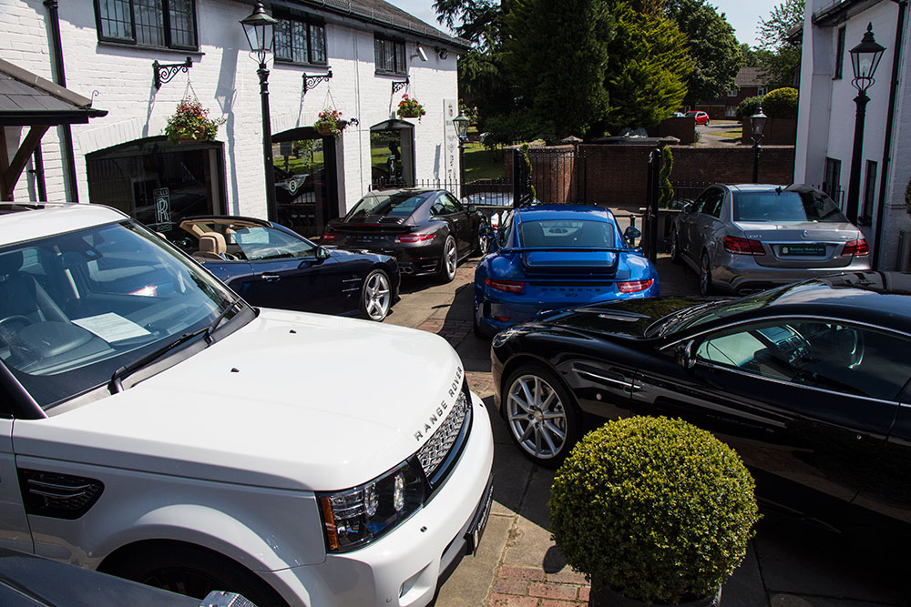 Showroom Aston Martin Range Rover Dealer Surrey Near London Hampshire Sussex Bramley Motor Cars