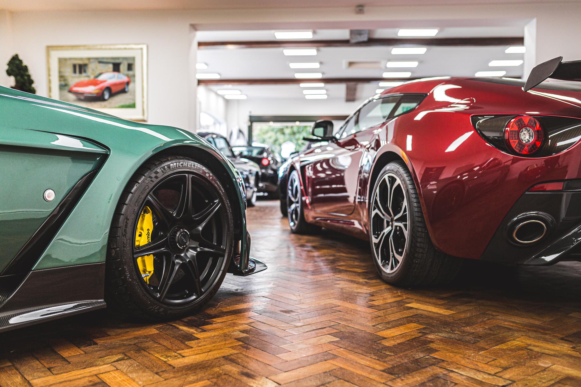 Aston Martin dealer in Surrey near London