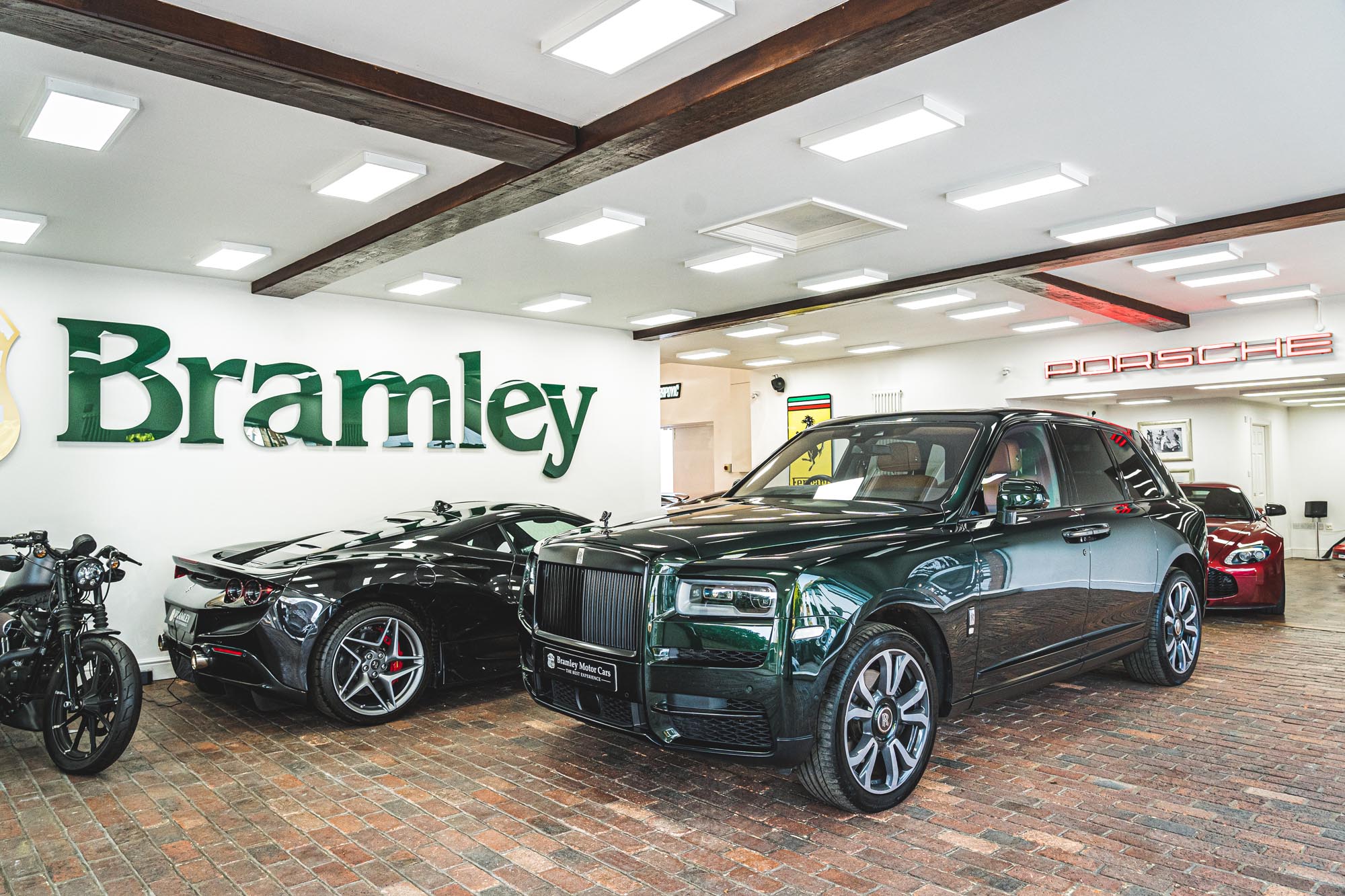 Ferrari and Rolls-Royce dealer in Surrey near London