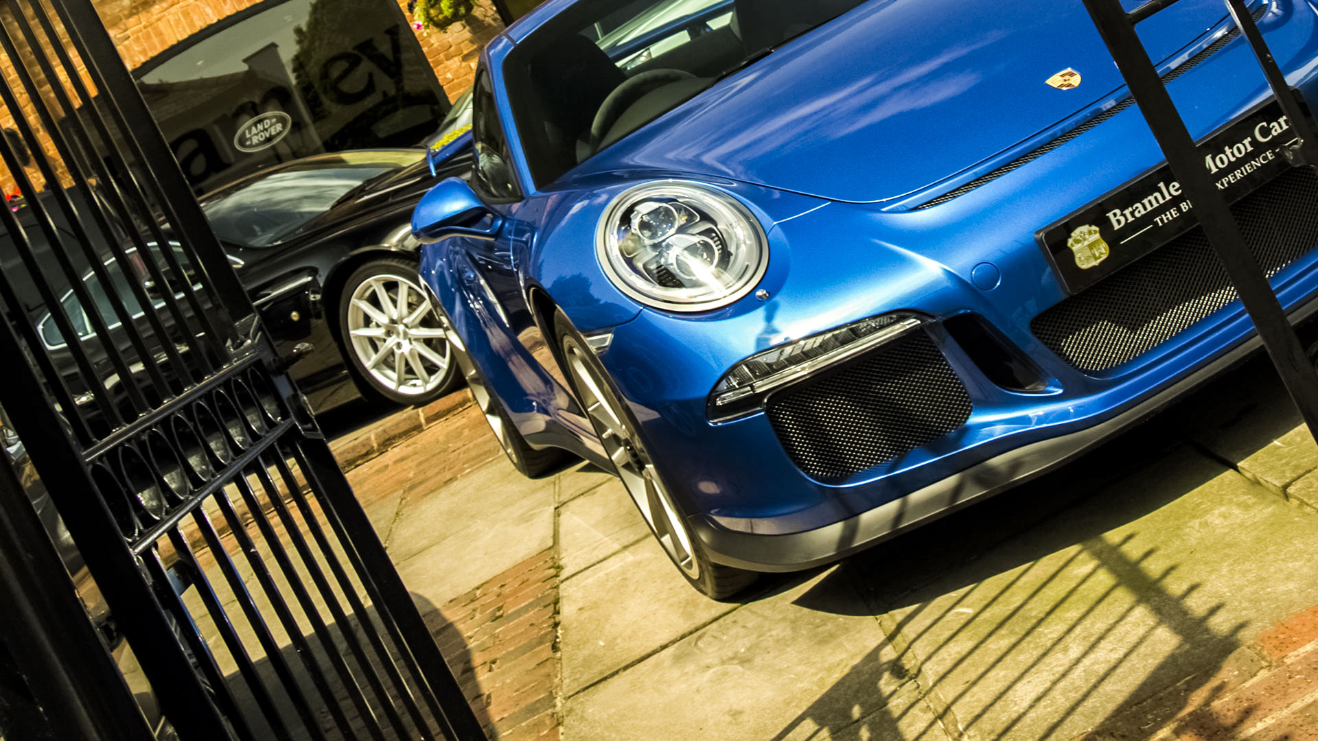Porsche dealer in Surrey near London